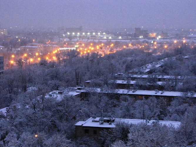 Февральское похолодание в Узбекистане