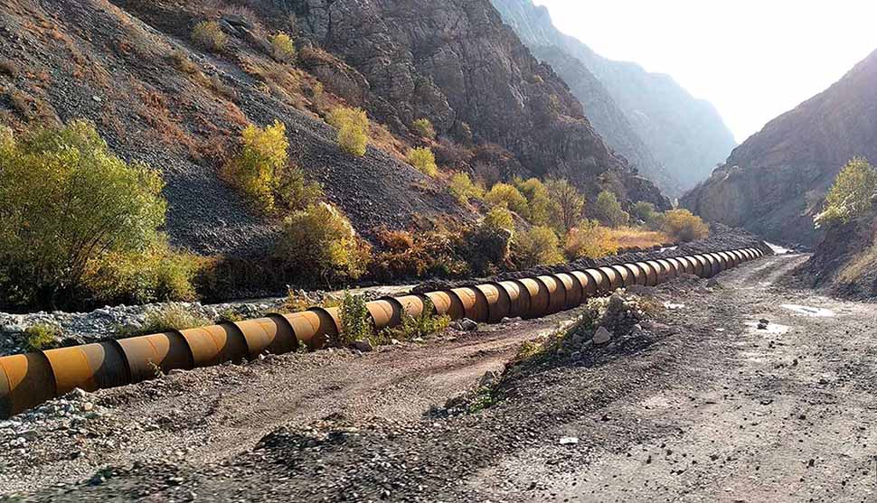 На реке Аксу в Кашкадарье малые ГЭС — в трубе